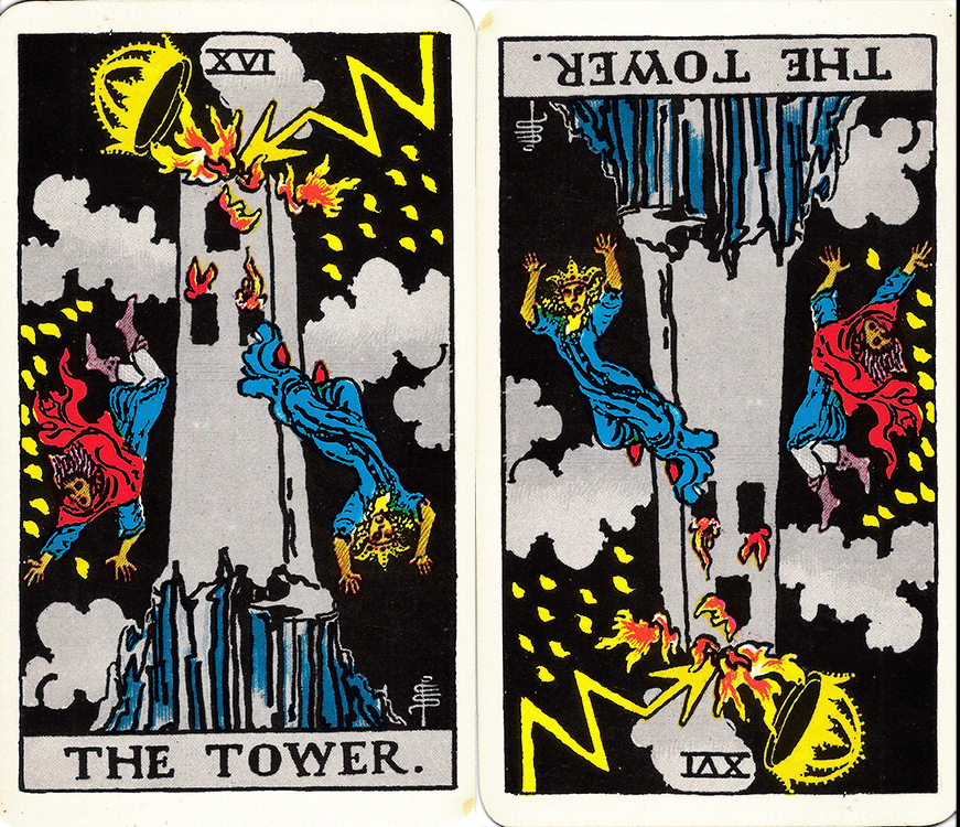 The Tower and Tower Reversed - Waite