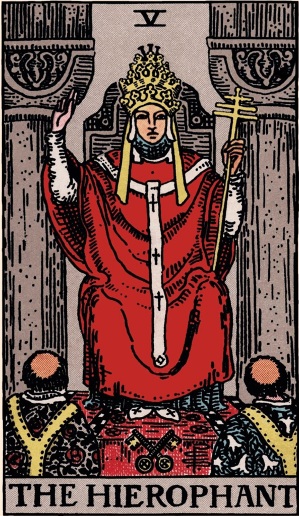 Hierophant_RWS_Tarot