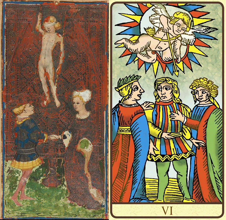 Lovers-Sforza-Marseille-Tarot